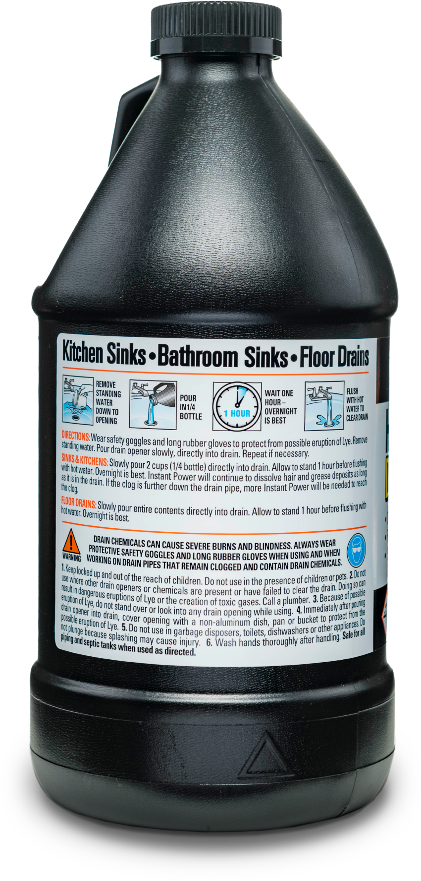 Instant Power Slow Drain Build Up Remover – Prevents Clogs, Ends Slow  Drains for Sinks,Tubs, Showers, Toilets, Disposals, RVs, 2 Liters