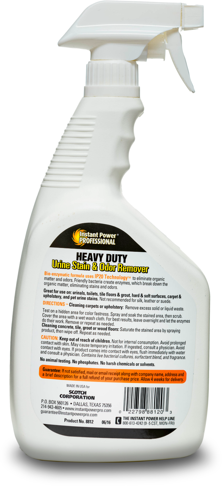 Instant Power Professional 1 gal. Heavy Duty Urine Stain and Odor Remover, 1 ea 8813